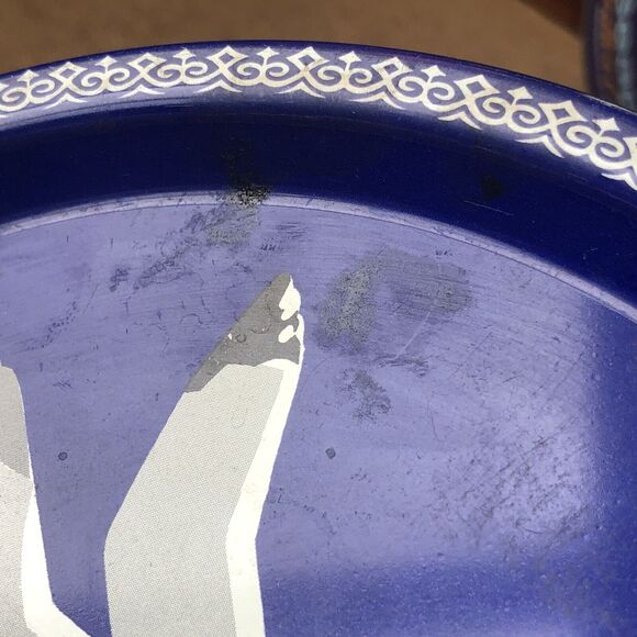 Vintage Seagull Danish Butter Cookie Tin Round Beach House Decor Denmark Rare - Picture 6 of 16